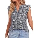 Women39s Dressy Striped V Neck Blouse
