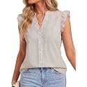 Vrtige Women39s Dressy Striped V Neck Blouse