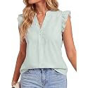Vrtige Women39s Dressy Striped V Neck Blouse