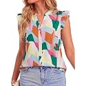 Women39s Dressy Striped V Neck Blouse