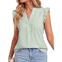 Women39s Dressy Striped V Neck Blouse