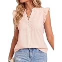 Women39s Dressy Striped V Neck Blouse