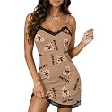 Vrtige Women39s Sexy Lace V Neck Nightgown