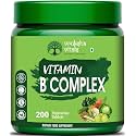 Vruksha Vitals Vitamin B Complex 100% RDA - 200 Tablets/Capsules - B Vitamins Supplement (B1, B2, B3, B5, B6, B7, B9, B12) (With Mecobalamine)