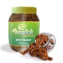 Vrunda's Spicy Mango,Tikhi Kairi, Masala Kairi, Chatpati Kairi, Sour and Spicy Dry Pickle -500 Gm [ Mouthfreshner, Digestive Churan, Tasty Paan, Indian Sweets]