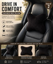Vrundon Brown Memory Foam Cotton Leather Car