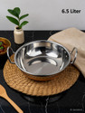 VS Enterprises Copper Bottom Stainless Steel Kadhai Pot Pans with Handle Kadhai 32 cm diameter 6.5 L capacity