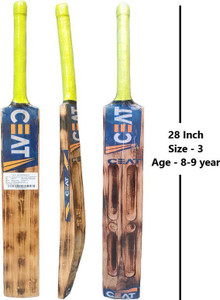 vsm ct size 3 age 8 to 9 year old scoop fire burn double blade scoop bat poplar willow cricket  bat for 8 yrs 600 g