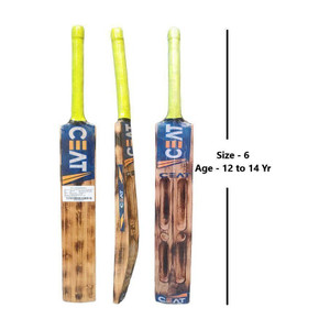 vsm ct size 6 age 12 to 14 year scoop fire burn double blade scoop bat poplar willow cricket  bat for 12 - 14 yrs