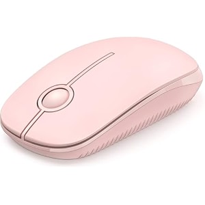 vssoplor wireless mouse 24g slim portable laptop mouse pure pink