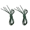 VSUDO 2 Pair Waxed Round Dress Shoe Laces for Men, 1/8" Thin Shoelaces