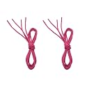 VSUDO 2 Pair Waxed Round Dress Shoe Laces for Men, 1/8" Thin Shoelaces