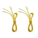 VSUDO 2 Pair Waxed Round Dress Shoe Laces for Men, 1/8" Thin Shoelaces
