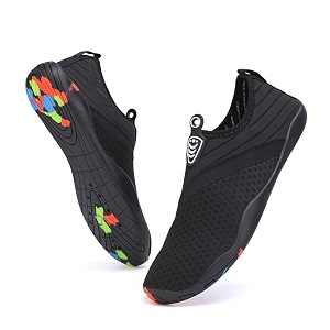 vsufim quick-dry water sports barefoot shoes aqua socks for swim beach pool surf yoga for women men