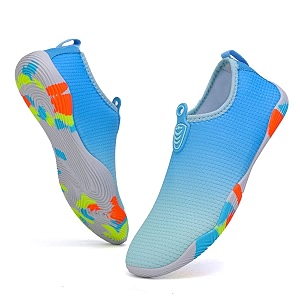 vsufim quick-dry water sports barefoot shoes aqua socks for swim beach pool surf yoga for women men