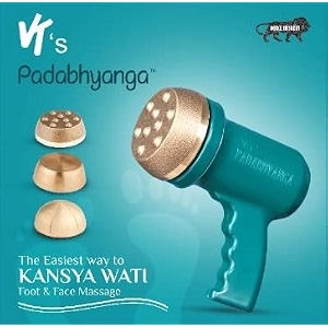 vt39s padabhyanga electric ayurvedic kansa vatki foot massager green