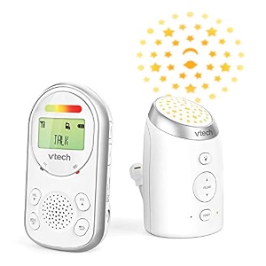 vtech am706-1w baby monitor with long range up to 1 ft baby audio monitor with clear sound 2-way audio talk baby monitor with vibrant sound alert light