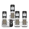 VTech Cordless Phone with 4 Handsets — Big Buttons, Large Backlit Display, Answering Machine, DECT 6.0, Whole-Home Coverage, Intercom, Easy to Use | VG232-4
