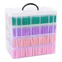 VTG Diamond Painting Storage Containers with 320 Grids Diamond Art Storage Bead Organizer Painting Accessories DIY Jewelry Craft