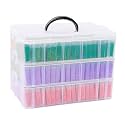 VTG Diamond Painting Storage Container, 240 Grids, Bead Organizer for Art Supplies, Jewelry Craft Storage Box