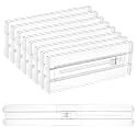 Vtopmart 4" High Drawer Dividers for Clothes, 13"-22" Adjustable, 8 pack