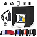 VTS 40x40 cm LED Tent Light Cube Diffusion Soft Box Kit with 4 Colors Backdrops Portable Photo Studio Photography