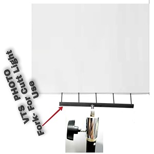 vts photo studio lighting reflector fork attachment foamcore holder for cut light use shadow cutter black fork for cutt light use