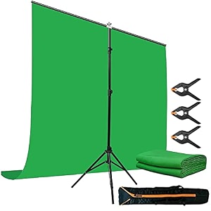 vts photography green screen backdrop 6  9ft  18  28m professional lekera-cotton photo studio background durable washable with 3 clamps