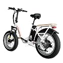 VTUVIA SF20H Folding Ebike – 1200W Peak Motor, Folding Electric Bike for Adults, 20x4 Fat Tire Anti-Slip E‑Bike with 48V 14Ah Battery for Families, Seniors &amp; Pets, 7‑Speed, Up to 70 Miles