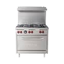 VULCAN SX Series - Value Engineered Light Duty Restaurant Range (36" 6-Burner, Natural Gas)