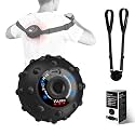 Vulken Vibrating Massage Ball with SphereStrap, Hands-Free Back Massager