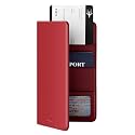 VULKIT Passport Wallet for Travel RFID Blocking Premium Leather