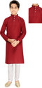 vuriq Boys Striped Straight Kurta