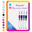 VUSIGN Magnetic Dry Erase Board, 8.5 x 11 Inches White Board, Colorful 2
