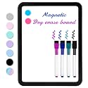 VUSIGN Magnetic Dry Erase Board, 8.5 x 11 Inches White Board, Black