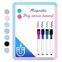 VUSIGN Magnetic Dry Erase Board, 8.5 x 11 Inches White Board, Colorful 1