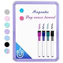 VUSIGN Magnetic Dry Erase Board, 8.5 x 11 Inches White Board, Purple