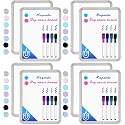 VUSIGN Small Dry Erase Whiteboard, 8.5 x 11 Inches White Board for Students, Fridge, Locker, Mini Dry Erase Board, 8 Pack