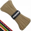 VVAAGG 550lb Paracord Rope 100 FT: 4mm Lightweight and Durable Camping Apricot Rope 7 Strand Nylon Parachute Cord
