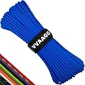 VVAAGG 550lb Paracord Rope 200FT: 4mm Lightweight and Durable Camping Rope 7 Strand Nylon Parachute Cord for Fishing Clothesline Hammock Tent &amp; Survival DIY Bracelet Blue