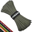 VVAAGG Paracord Rope 550 lb, 4MM 7-Strand Nylon Parachute Cord, 100ft