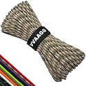 VVAAGG Paracord Rope 550 lb, 4MM 7-Strand Nylon Parachute Cord