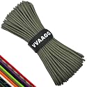 VVAAGG Paracord Rope 550 lb, 4MM 7-Strand Nylon Parachute Cord