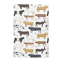 vvfelixl Crib Sheets for Boys Bulls Cows Toddler Baby Girl Sheets for Crib,Neutral Mini Crib Nursery Mattress Sheets Fitted,Crib Mattress Soft &amp; Breathable 52 * 28 * 9In White