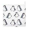 vvfelixl Penguin Sit on Ice Baby Burp Cloths Baby Muslin Washcloths for Boys Girls Cotton Babys Face Towel for Newborn Soft 11.8 X 11.8 in, 5 Pack