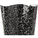 VViViD+ Forged Composite Carbon Patternless Car Vinyl Wrap Roll (50ft x 5ft, Black)