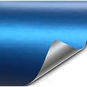 VViViD+ Premium Vinyl Wrap Film (6ft x 5ft, Matte Metallic Blue)