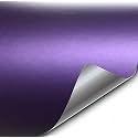 VViViD+ Matte Metallic Purple (Ghost) Vinyl Wrap Roll (3ft x 5ft)