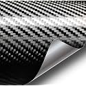 VViViD+ Premium Black Carbon Fiber Vinyl Wrap Film (3ft x 5ft)