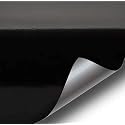 VViViD Gloss Black Vinyl Wrap Adhesive Film Air Release Decal Sheet (1200" x 60")